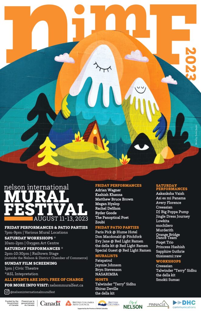 Nelson Mural Festival Poster 2023